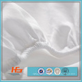 Drap-housse blanc de lit simple d&#39;hôtel de coton de 100%, drap-housse élastique
